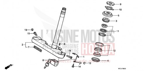 STEERING STEM VT600CP de 1993
